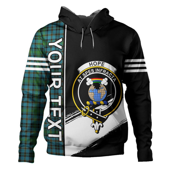 Hope Vere Ancient Clan Badge Tartan Hoodie Quarter Style Personalized