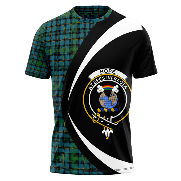 Hope Vere Ancient Clan Badge Tartan T-Shirt Circle Style Personalized