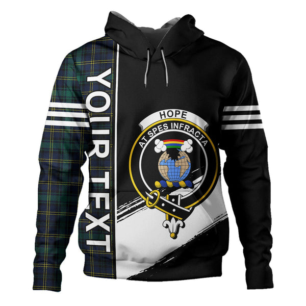 Hope Vere Modern Clan Badge Tartan Hoodie Quarter Style Personalized