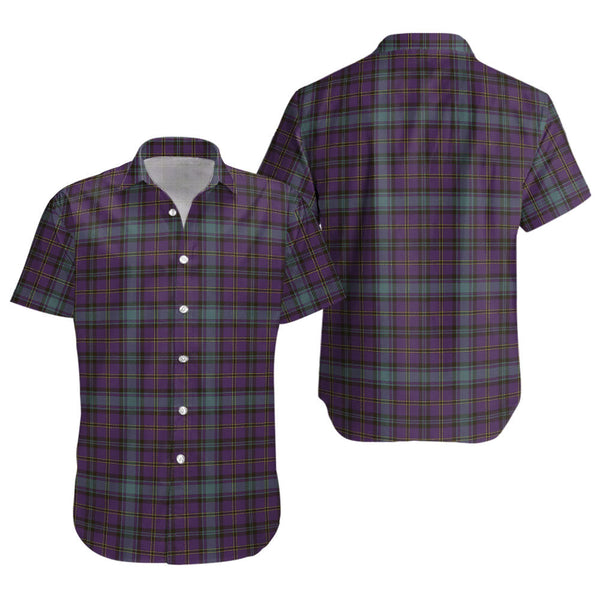 Hope Vere Weathered Clan Badge Tartan Short Sleeve Shirt