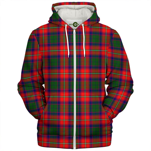 Hopkirk Clan Badge Tartan Sherpa Hoodie