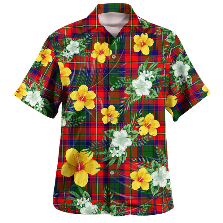 Hopkirk Clan Badge Tartan Hawaiian Shirt Summer Vibes Style