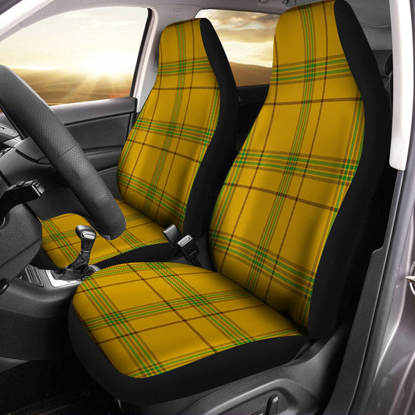 Houston Clan Badge Tartan Car Seat Covers