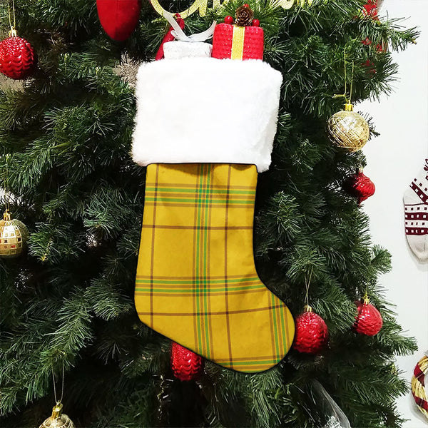 Houston Clan Badge Tartan Christmas Stocking