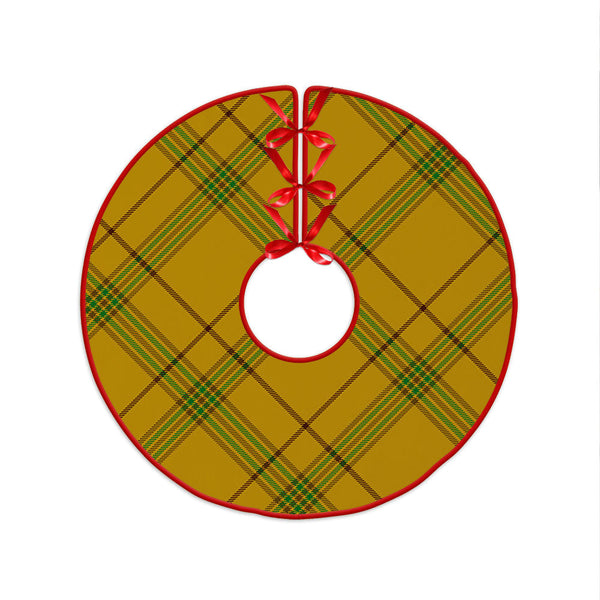 Houston Clan Badge Tartan Christmas Tree Skirt