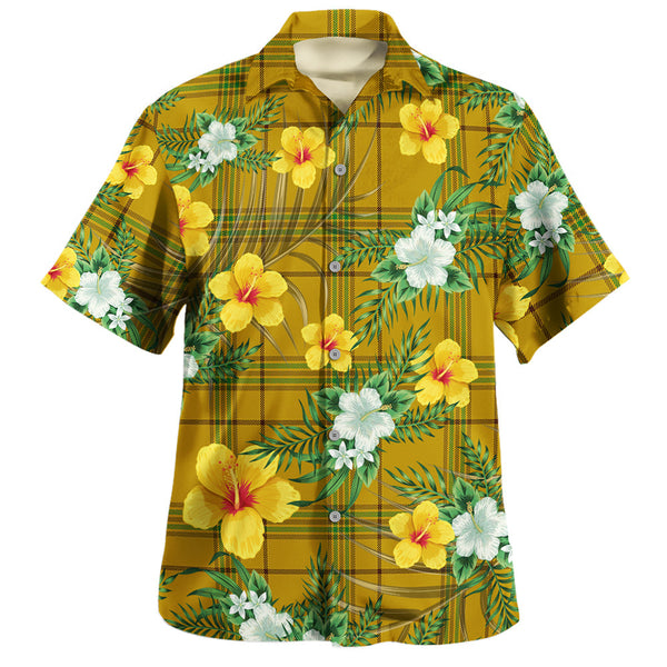 Houston Clan Badge Tartan Hawaiian Shirt Summer Vibes Style