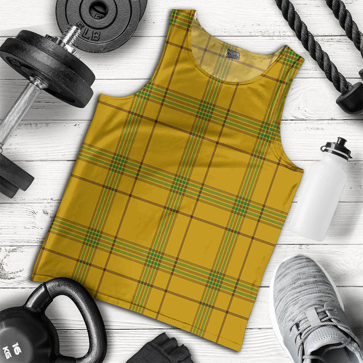 Houston Clan Badge Tartan Men Tank Top