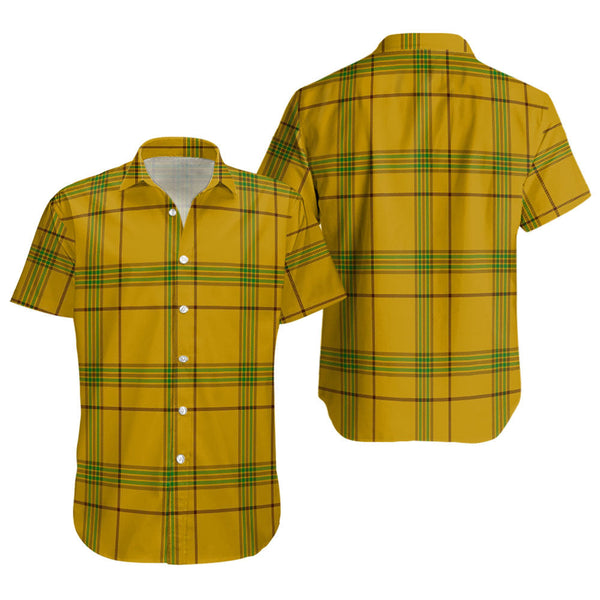 Houston Clan Badge Tartan Short Sleeve Shirt