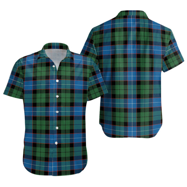 Hunter Ancient Clan Badge Tartan Short Sleeve Shirt