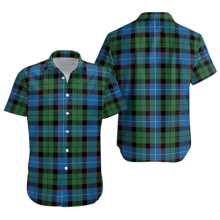 Hunter Ancient Clan Badge Tartan Short Sleeve Shirt