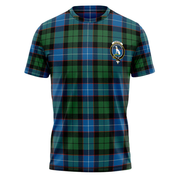 Hunter Ancient Clan Badge Tartan T-Shirt