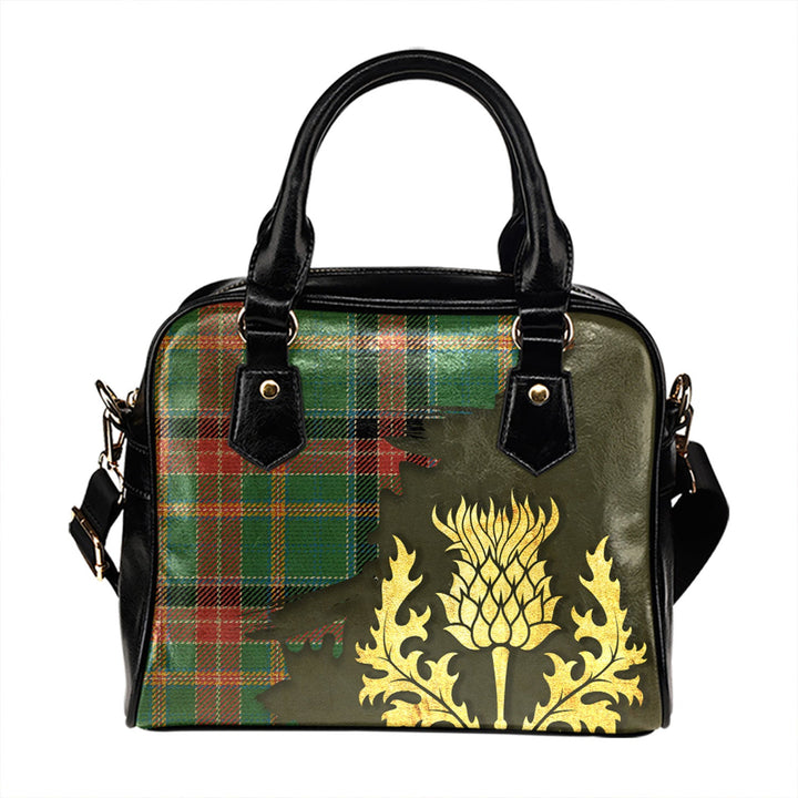 Hunter Old Ancient Tartan Shoulder Handbag Thistle Oldest Style
