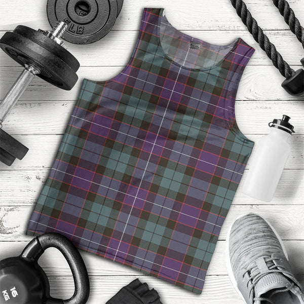 Hunter Weathered Clan Badge Tartan Men Tank Top