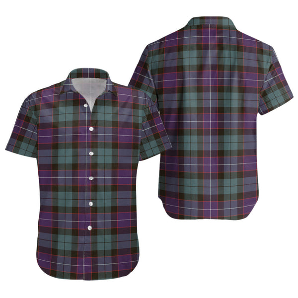 Hunter Weathered Clan Badge Tartan Short Sleeve Shirt