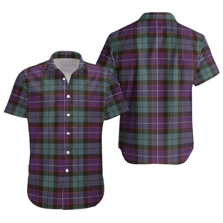 Hunter Weathered Clan Badge Tartan Short Sleeve Shirt