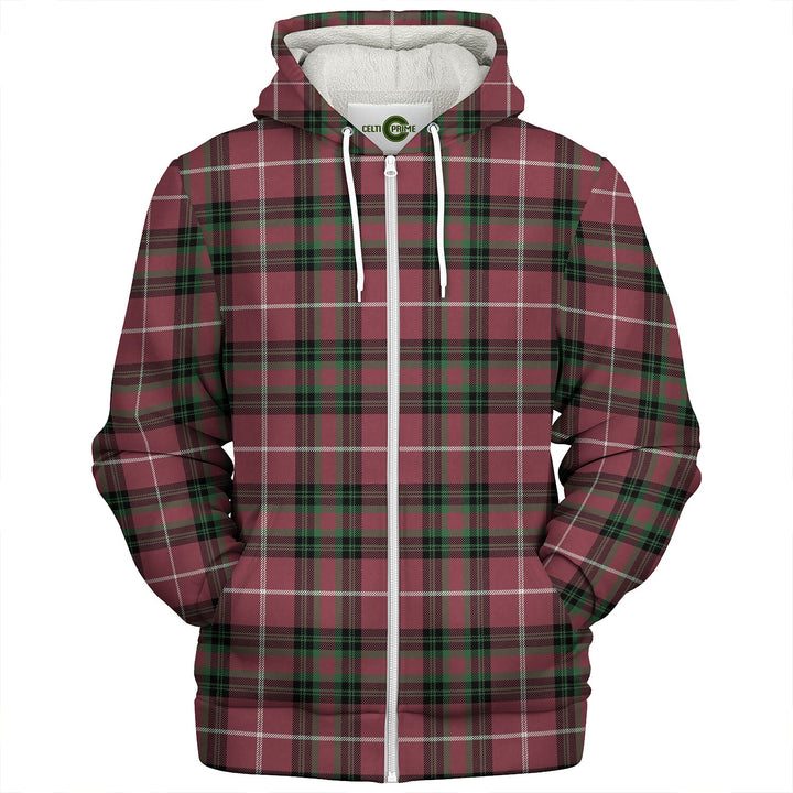 Hunter of Bute (Hunter Maroon) Ancient Clan Badge Tartan Sherpa Hoodie