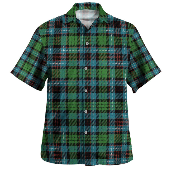 Hunter of Peebleshire Ancient Clan Badge Tartan Hawaiian Shirt