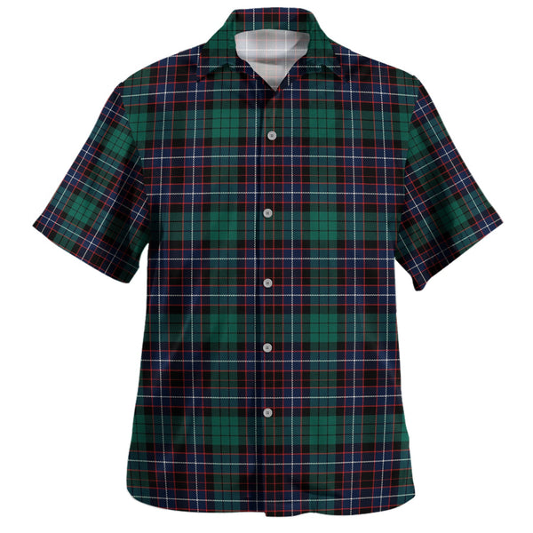 Hunter of Peebleshire Modern Clan Badge Tartan Hawaiian Shirt