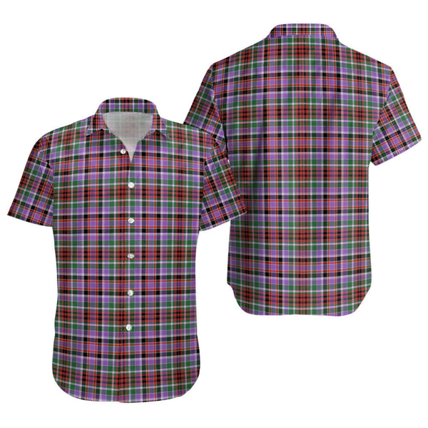 Huntly Ancient Clan Badge Tartan Short Sleeve Shirt