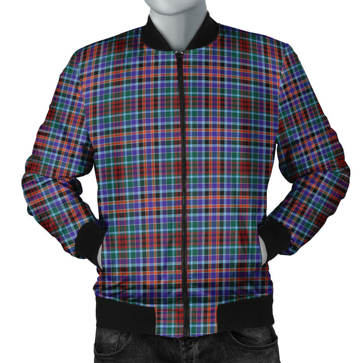 Huntly Modern Clan Badge Tartan Bomber Jacket