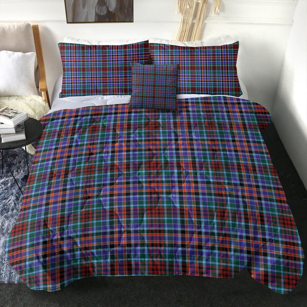 Huntly Modern Clan Badge Tartan Comforter