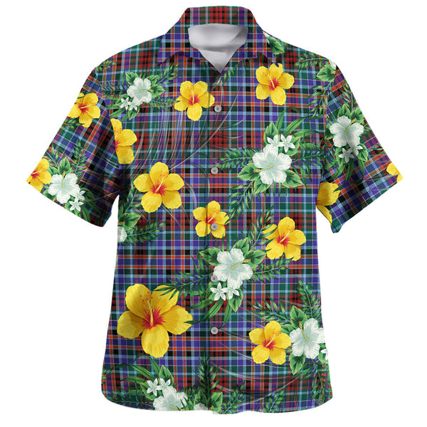 Huntly Modern Clan Badge Tartan Hawaiian Shirt Summer Vibes Style