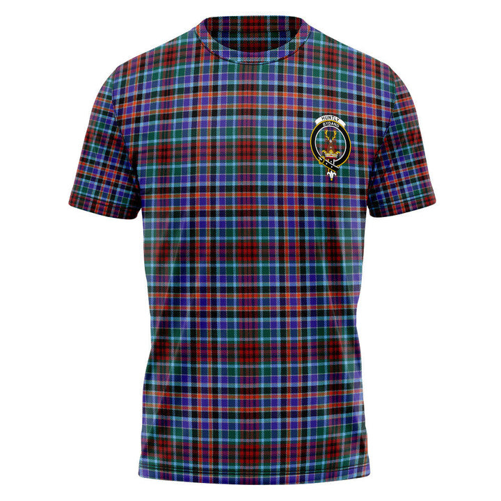 Huntly Modern Clan Badge Tartan T-Shirt