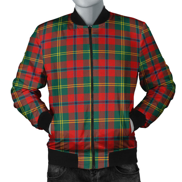 Hutcheson Modern Clan Badge Tartan Bomber Jacket