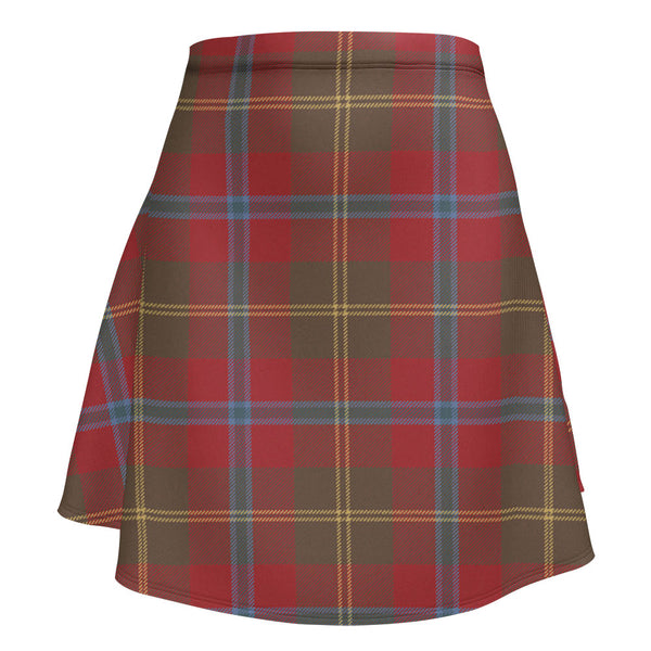Hutcheson Weathered Clan Badge Tartan Flared Skirt