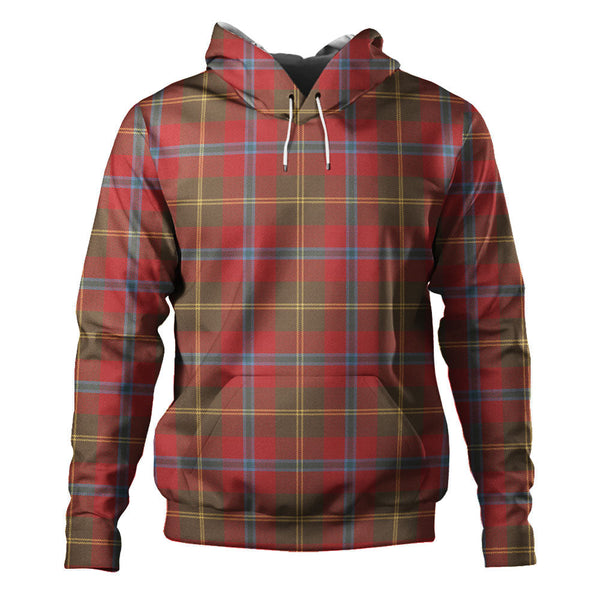 Hutcheson Weathered Clan Badge Tartan Hoodie