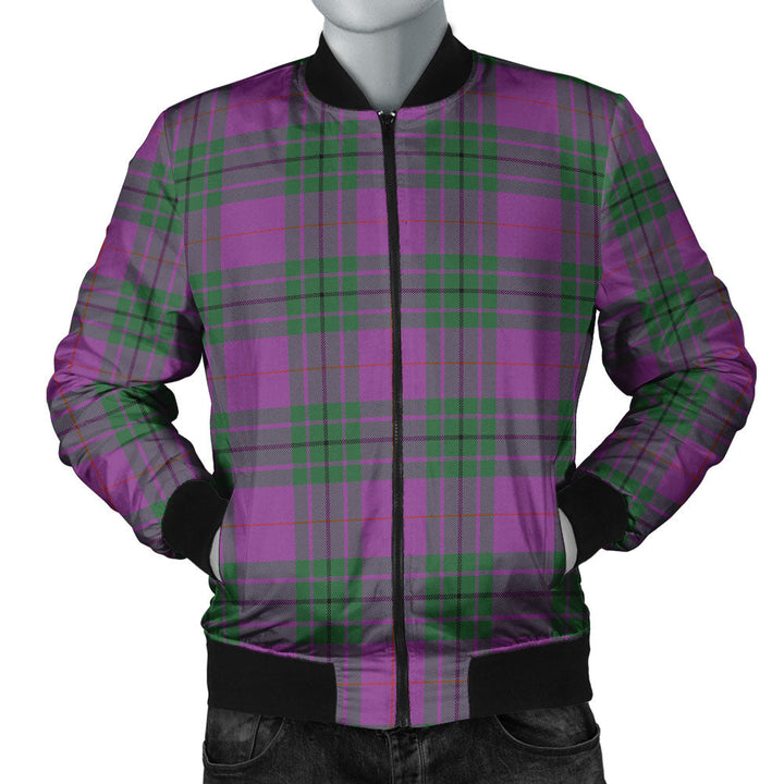Hutton Ancient Clan Badge Tartan Bomber Jacket