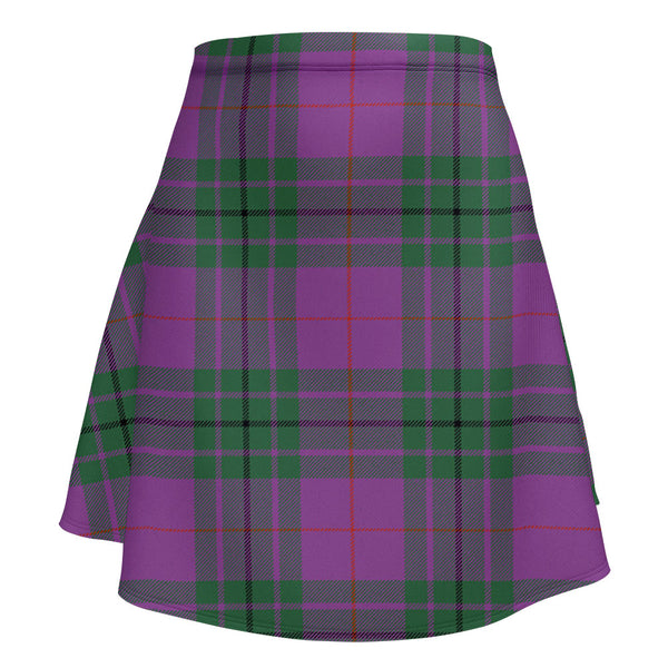 Hutton Ancient Clan Badge Tartan Flared Skirt