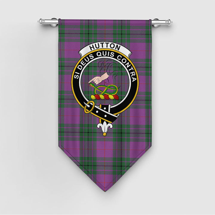 Hutton Ancient Clan Badge Tartan Gonfalon