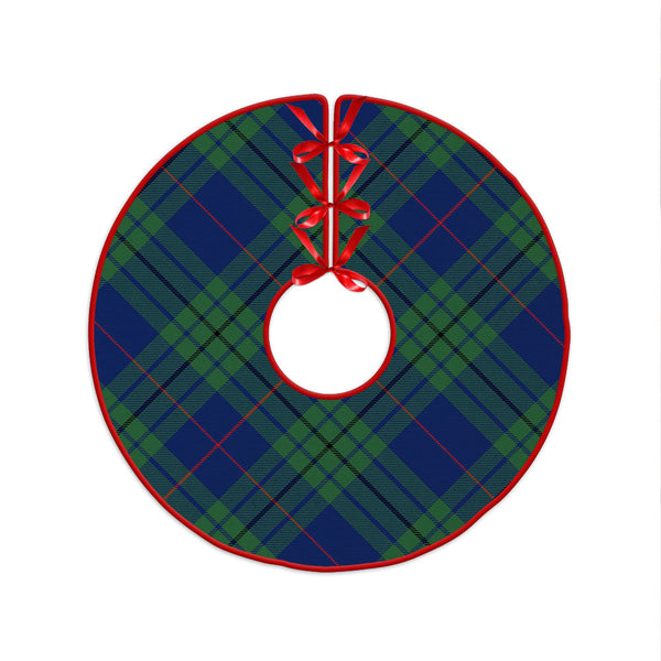 Hutton Modern Clan Badge Tartan Christmas Tree Skirt