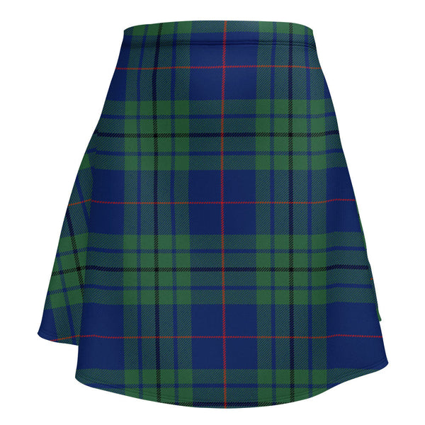 Hutton Modern Clan Badge Tartan Flared Skirt