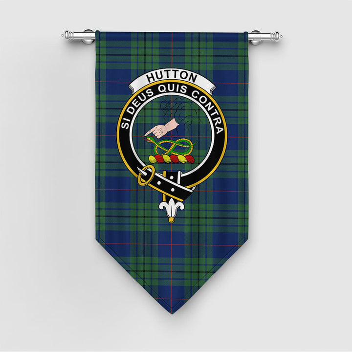 Hutton Modern Clan Badge Tartan Gonfalon