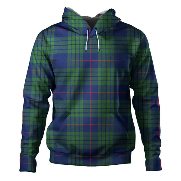 Hutton Modern Clan Badge Tartan Hoodie