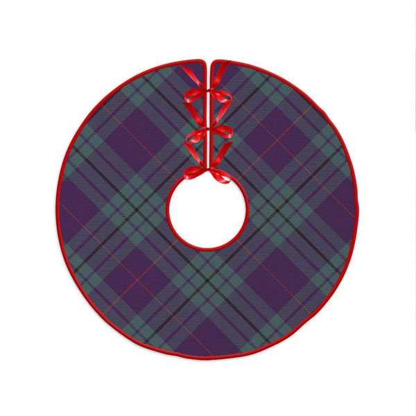 Hutton Weathered Clan Badge Tartan Christmas Tree Skirt