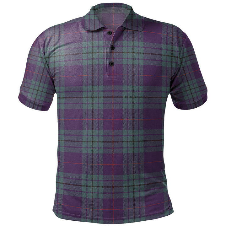 Hutton Weathered Clan Badge Tartan Polo Shirt