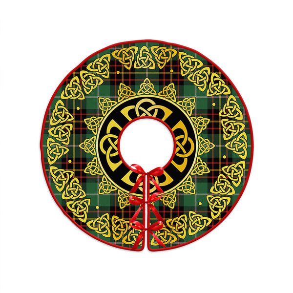 Inglis Ancient Clan Badge Tartan Christmas Tree Skirt Golden Celtic Heritage