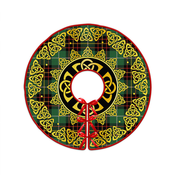 Inglis Ancient Clan Badge Tartan Christmas Tree Skirt Golden Celtic Heritage