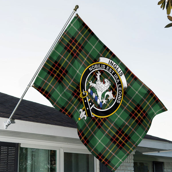 Inglis Ancient Clan Badge Tartan House Flag