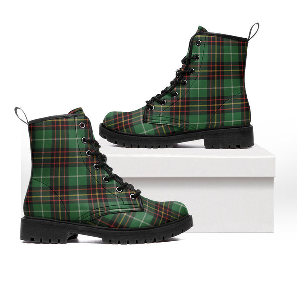 Inglis Ancient Clan Badge Tartan Leather Boots