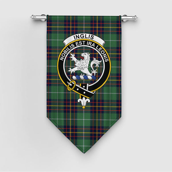 Inglis Modern Clan Badge Tartan Gonfalon