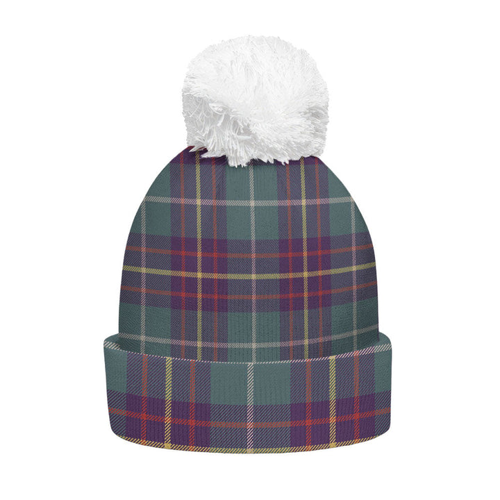 Inglis Weathered Clan Badge Tartan Bobble Beanie Hat