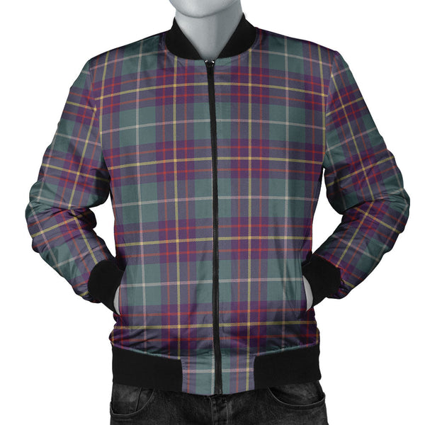 Inglis Weathered Clan Badge Tartan Bomber Jacket