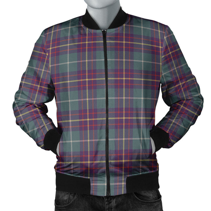 Inglis Weathered Clan Badge Tartan Bomber Jacket