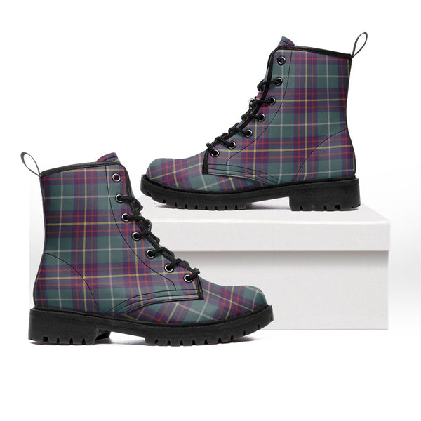 Inglis Weathered Clan Badge Tartan Leather Boots