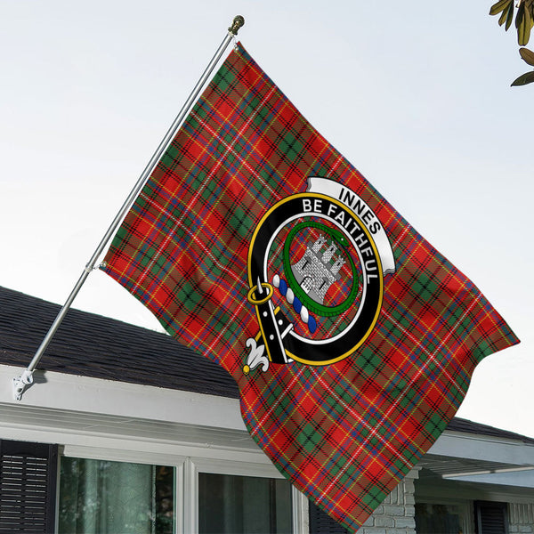 Innes Clan Badge Tartan House Flag
