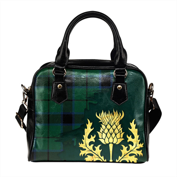 Innes Hunting Lyon Modern Tartan Shoulder Handbag Thistle Oldest Style